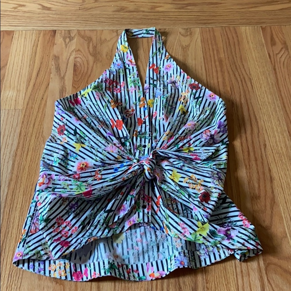 Zara Floral Halter Top